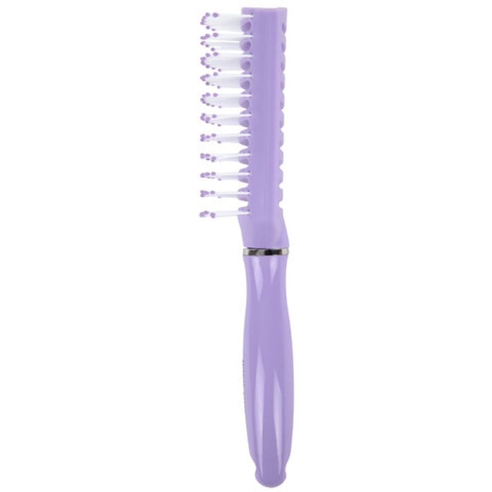 Расческа для волос скелетная, 22,5х4,5 см, продувная, фиолетовая/белая, MONTE VITA (МОНТЕ ВИТА), 457420