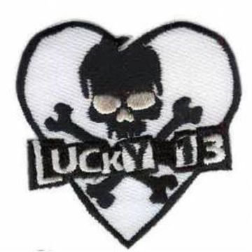 Нашивка Lucky 13 белый