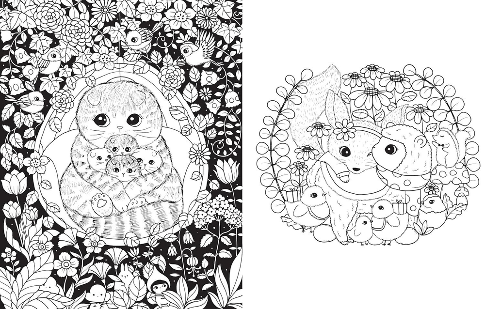 A Million Baby Animals. Coloring Book