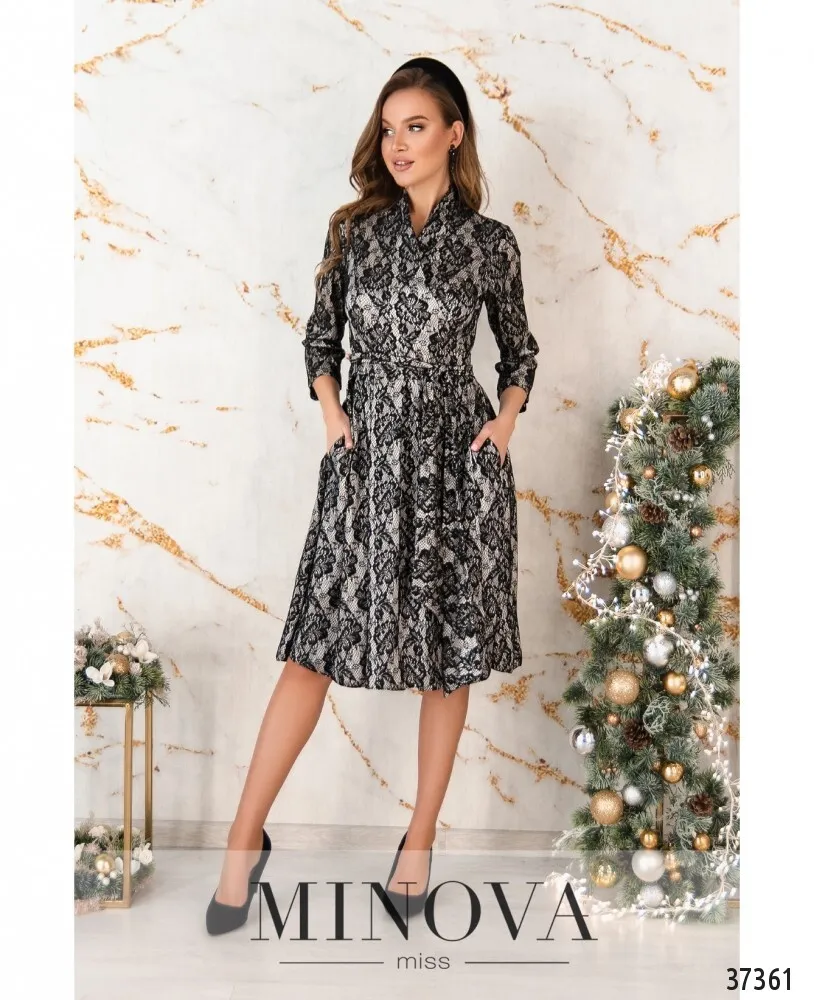 Платье 4069-белый Minova