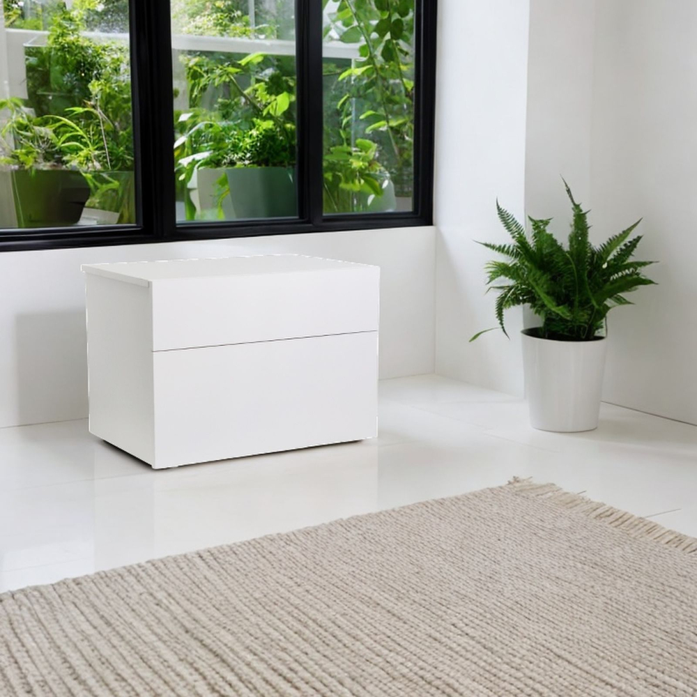 Комод, 59х38х44, Оланд, с ящиками, для вещей и одежды, тумба прикроватная, белый, Dipriz