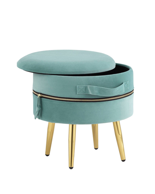 Пуф Тильда велюр мятный