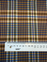 Ткань плательная в клетку (Италия) шерсть/вискоза/поламид ш-145см цена за 1 м