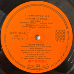 Винтажная виниловая пластинка LP Locomotiv GT Ringasd El Magad (Венгрия 1972)