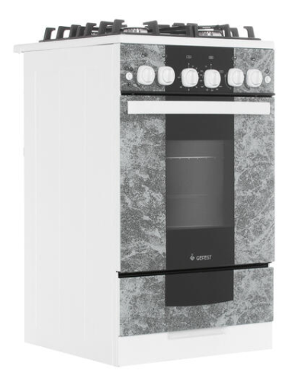 Плита газовая GEFEST 5500-02 0113 (мрамор бел.)