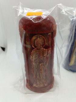 Свеча столб " Иисус Христос " ручная работа.