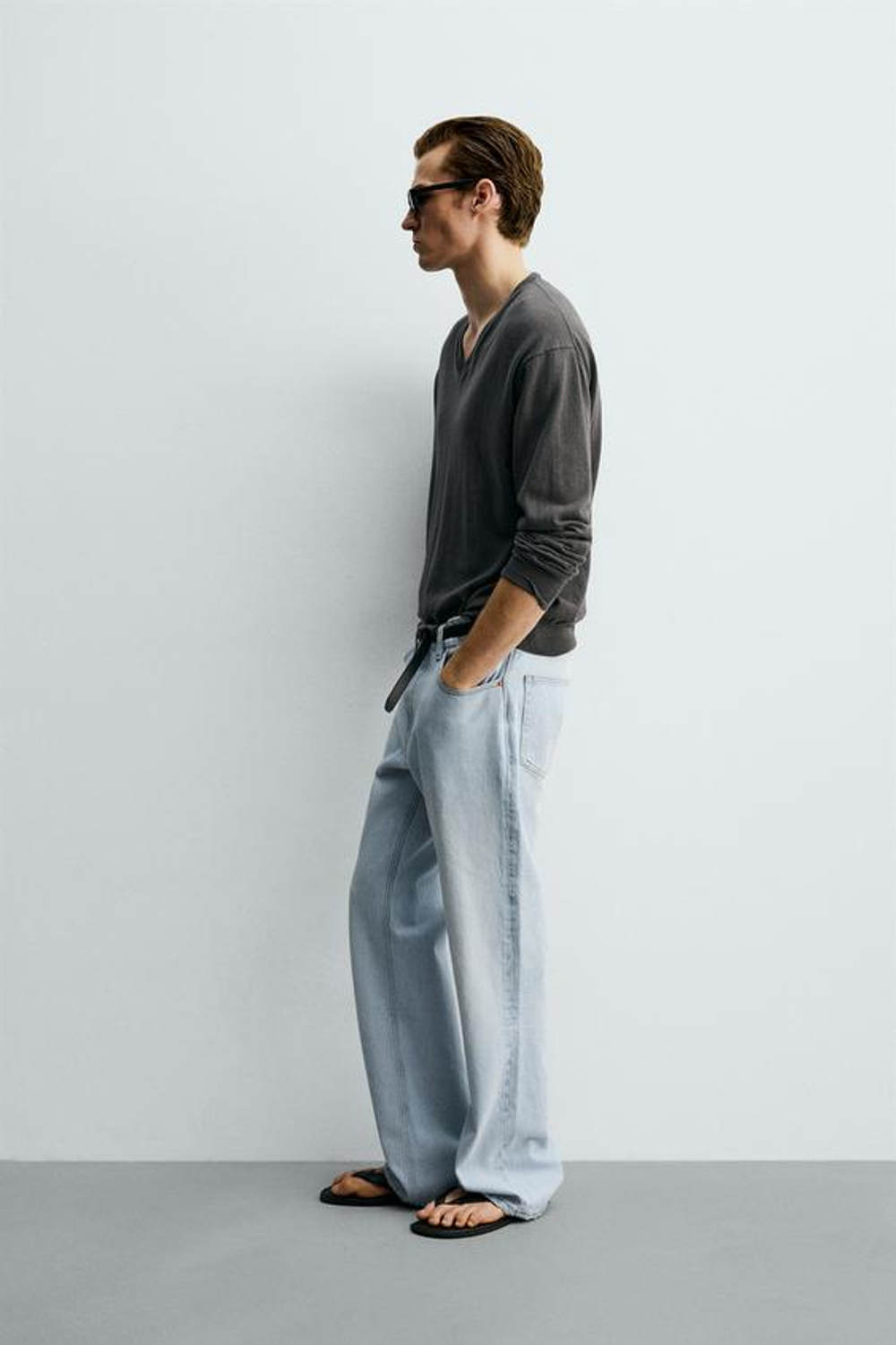 ZARA ДЖИНСЫ FLARE FIT, ГОЛУБОЙ