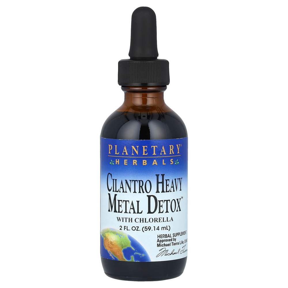 Planetary Herbals, Cilantro Heavy Metal Detox ™ с хлореллой, 59,14 мл (2 жидк. унц.)