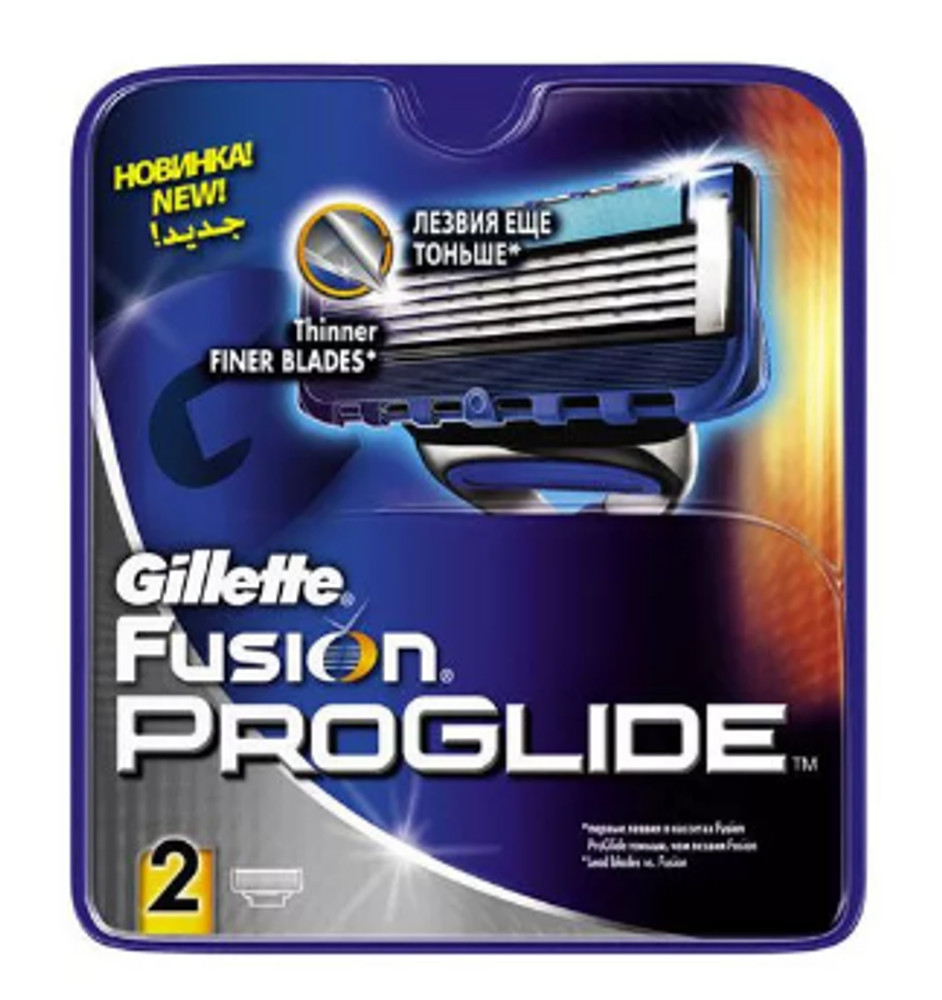 Gillette Кассеты сменные Fusion ProGlide, 2 шт