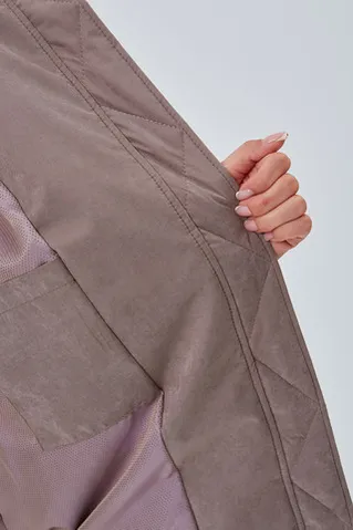 Куртка бомбер шоколадного цвета