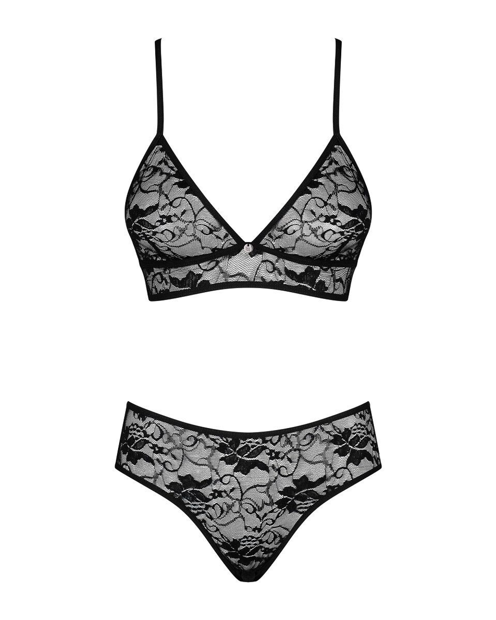 Оригинальный комплект Kokietta с аппликацией-бабочкой (Размер: L-XL) (Цвет: черный)