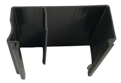 Кабельканал U-форма длина 100 мм (8 шт), кабельканал для провода длина 800 мм (1 шт), скоба кабельканала - держатель (2 шт). Комплект на 1 дверь