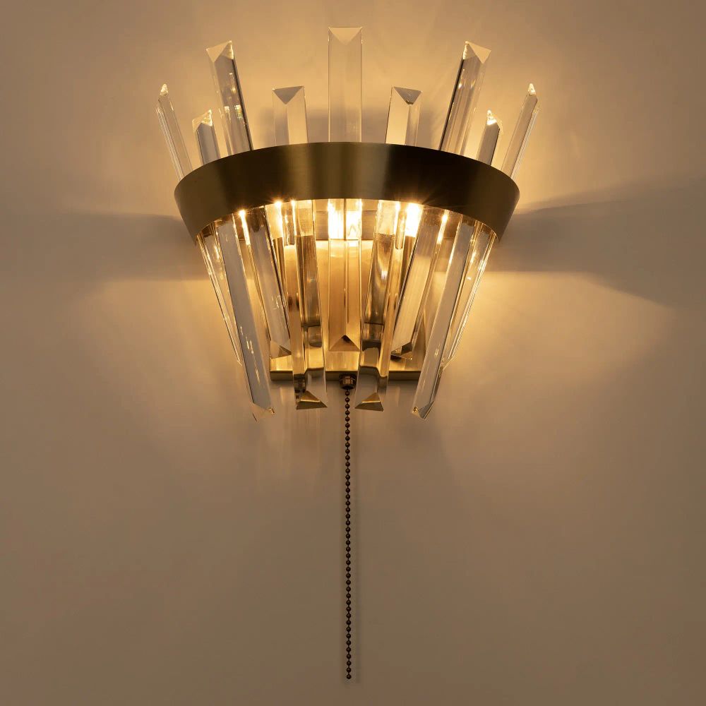 Citilux Вестерос CL307313 Бра хрустальное с выключателем Бронза