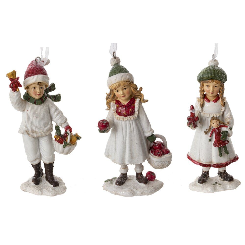 GAEM Изделие декоративное подвесное "Девочка/Мальчик", L7 W4,5 H12,5 см, 3в.