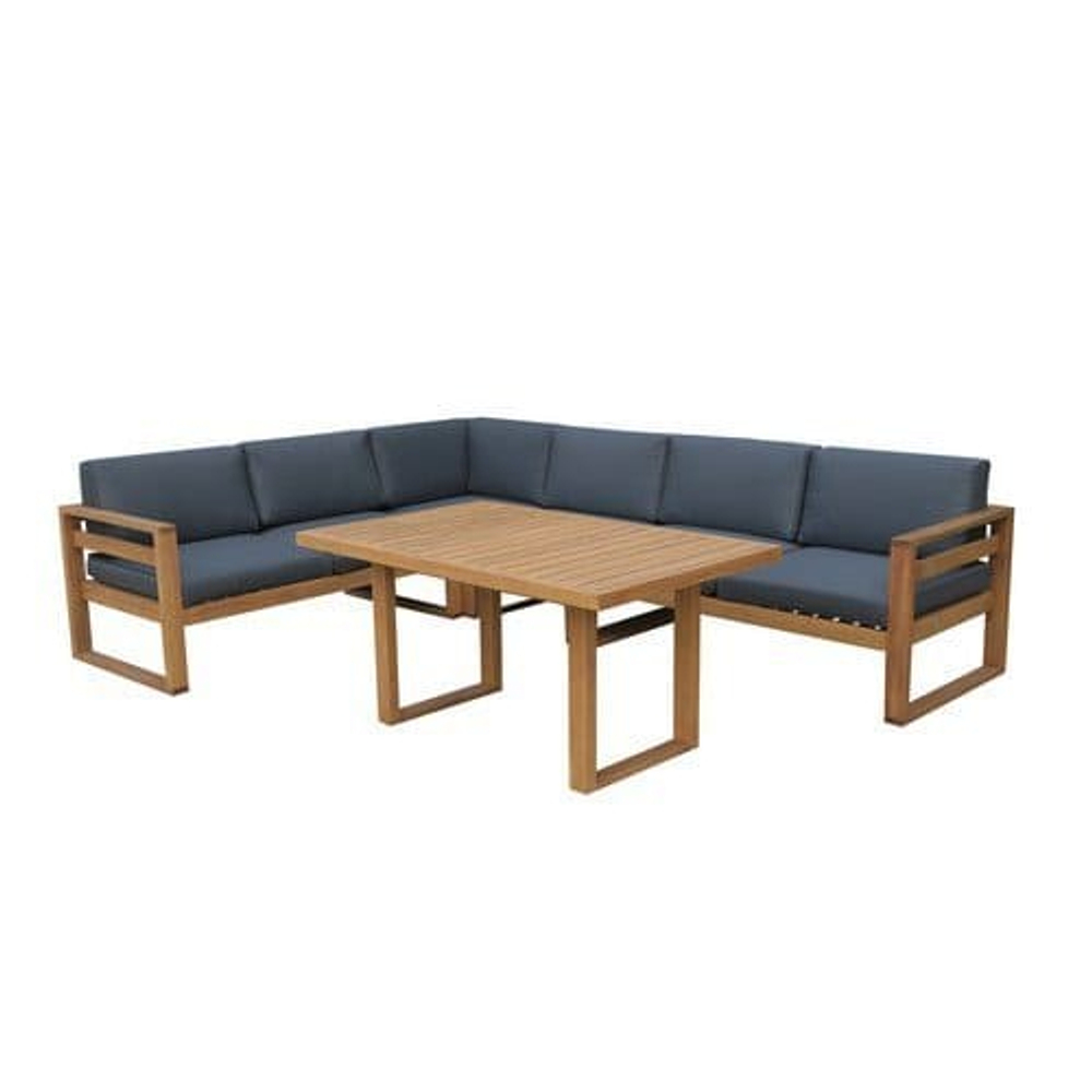 Комплект деревянной мебели Tagliamento Booka, натуральный, темно-серый