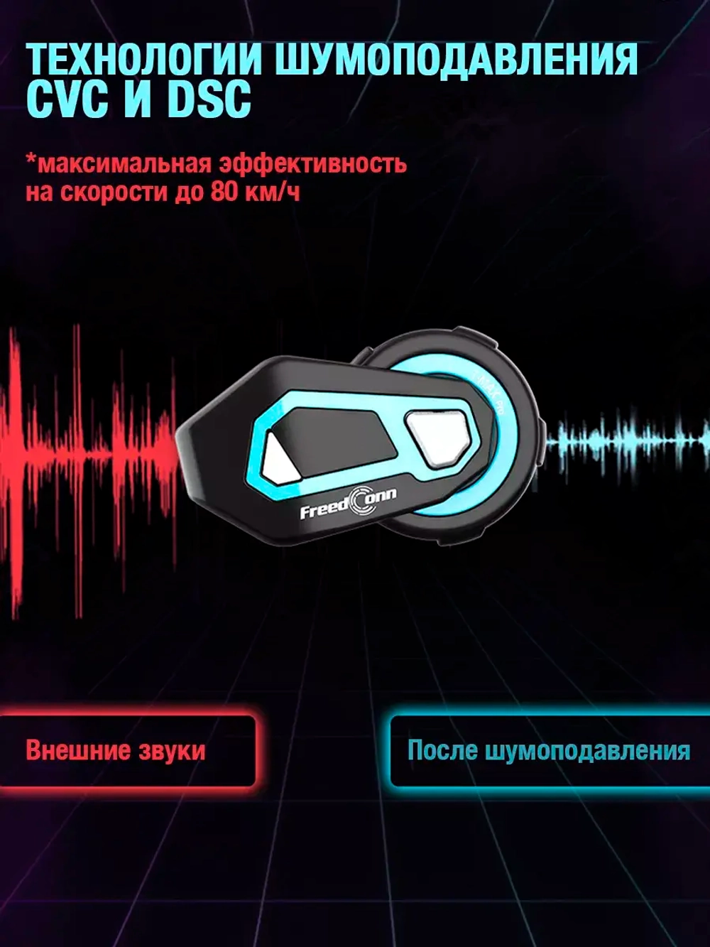 Мотогарнитура FreedConn T-Max S Pro универсальная