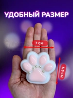 Антистресс игрушка Таба сквиш лапка с ушками липкая сквиши