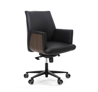 ZEUS/B Кресло руководит ч/орех ОРЕХ/ЧЕРНЫЙ/ЧЕРНЫЙ