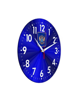 Настенные часы "герб Росрыболовства 02 50" Декор для дома, подарок