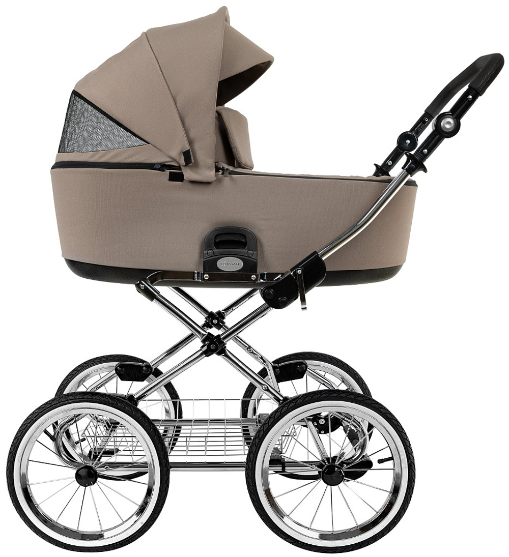 Детская коляска люлька Roan Bass Next Classic d14 2.0 1 в 1 BSNC/100/1 Hazel/Black/руч.Black
