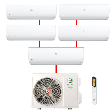Мульти сплит-система Royal Clima серии Gamma Gloria (5 внутр. блока, 100м2)