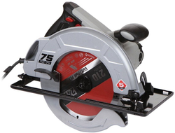 Пила циркулярная ЗУБР ПД-75, глубина пропила 70мм, мощность 2кВт