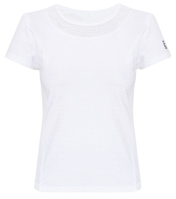 Женская теннисная футболка EA7 Woman Jersey T-shirt - fancy white