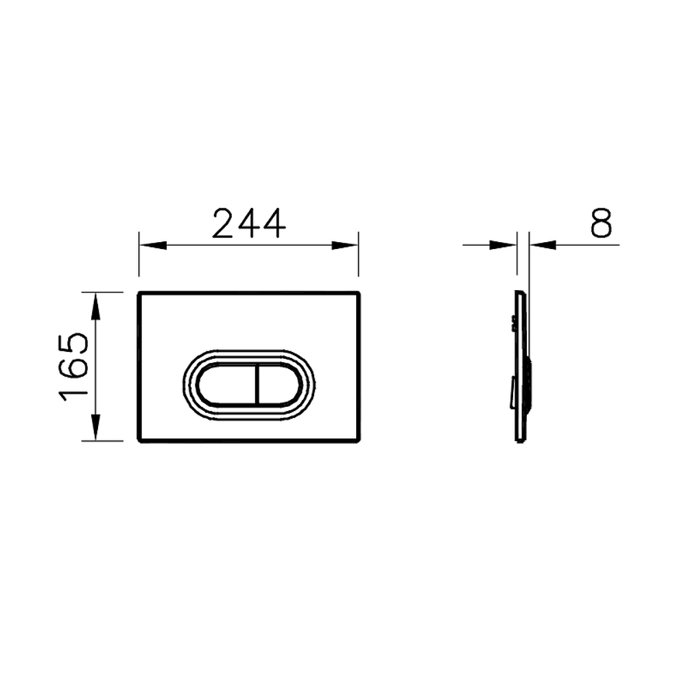 Кнопка смыва VitrA Loop O (Витра Луп) 740-0500, цвет Белый