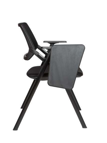 Стул Норден / Стэп М / Step M / черный пластик / черная сетка / черная ткань/ пюпитр