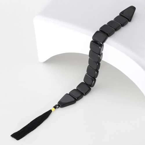 Четки перекидные Агат черный искусственный