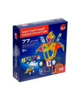 Магнитный конструктор Magical Magnet, 77 деталей, детали мат