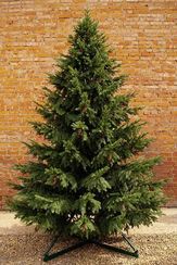 Искусственная ель Сказочная с шишками 4 м., 100% литая хвоя, ПромЕлка (31400)