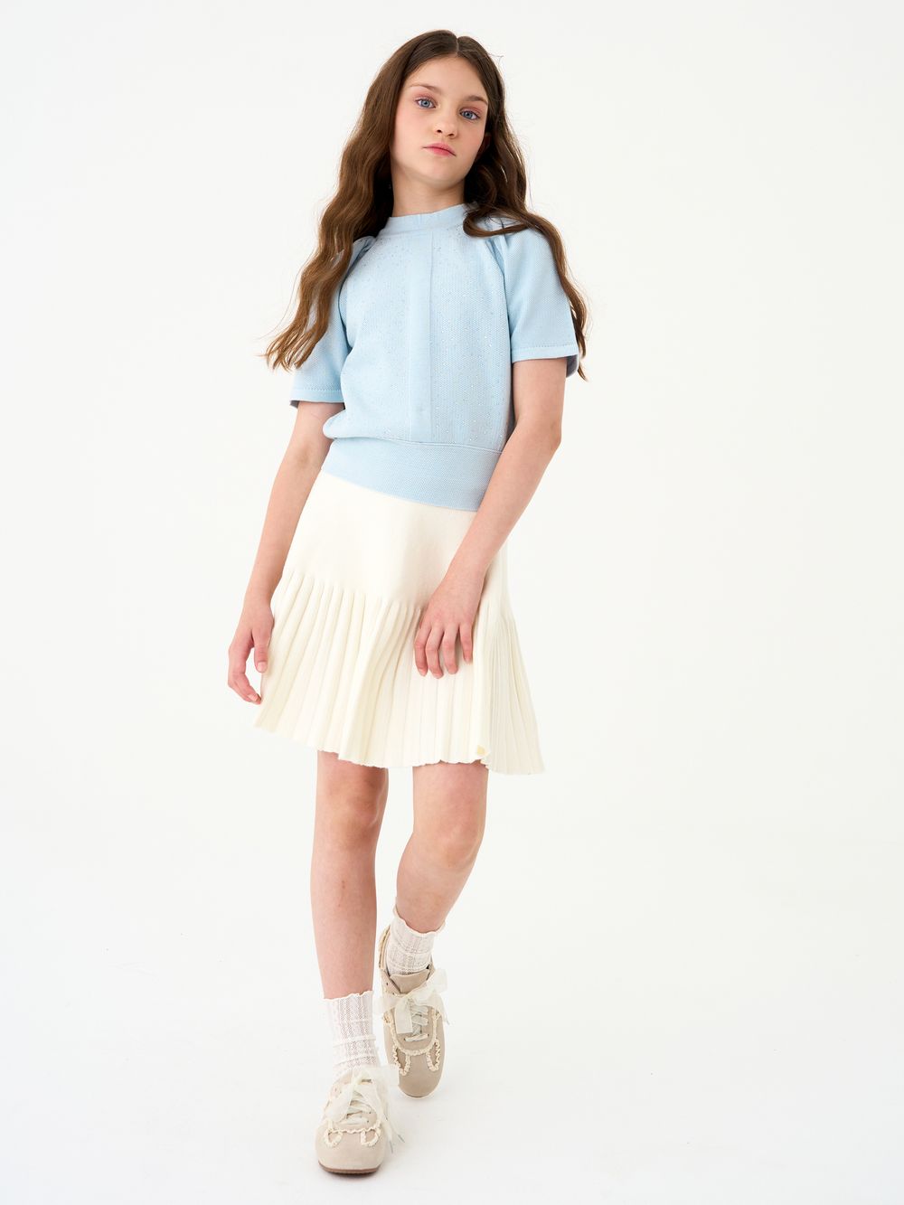 Джемпер для девочки AT1374 голубой