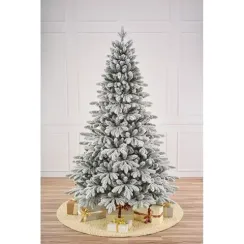 Искусственная ель заснеженная Ленинградская 210 см., литая хвоя + ПВХ, Max Christmas (ЕЛСЗ21)