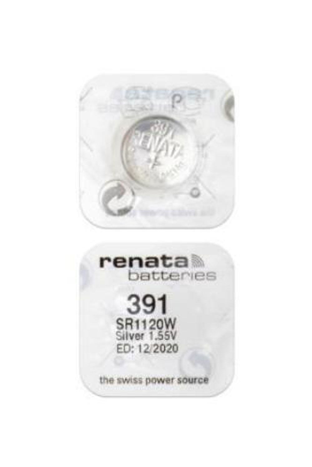 Элемент питания Renata 391 (SR1120W) 0%Hg BL-1/10/100