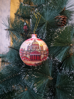 Шар стеклянный "Исакиевский собор",  ручная роспись