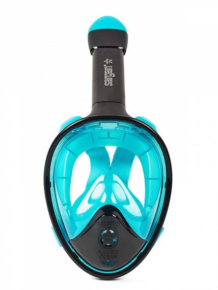 Маска полнолицевая Sargan Планета океан 2.0 черный/бирюзовый