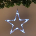Фигура светодиодная «Звезда» 18х17 см (батарейки 3 ААА), 1 реж, Белый