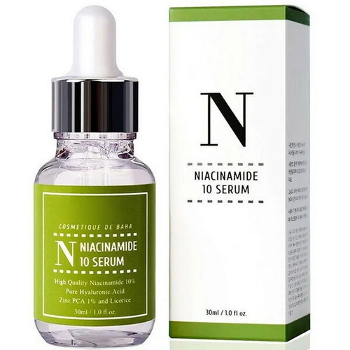 Противовоспалительная сыворотка для жирной кожи Cos de Baha N Niacinamide 10 Serum, 30мл
