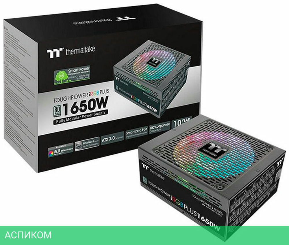 Блок питания Thermaltake Toughpower iRGB Plus 1650W (PS-TPI-1650F3FDTE-1)
