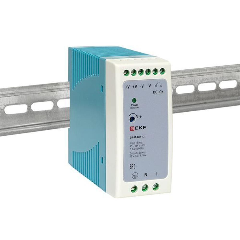 Блок питания  EKF DR-M-40W-12