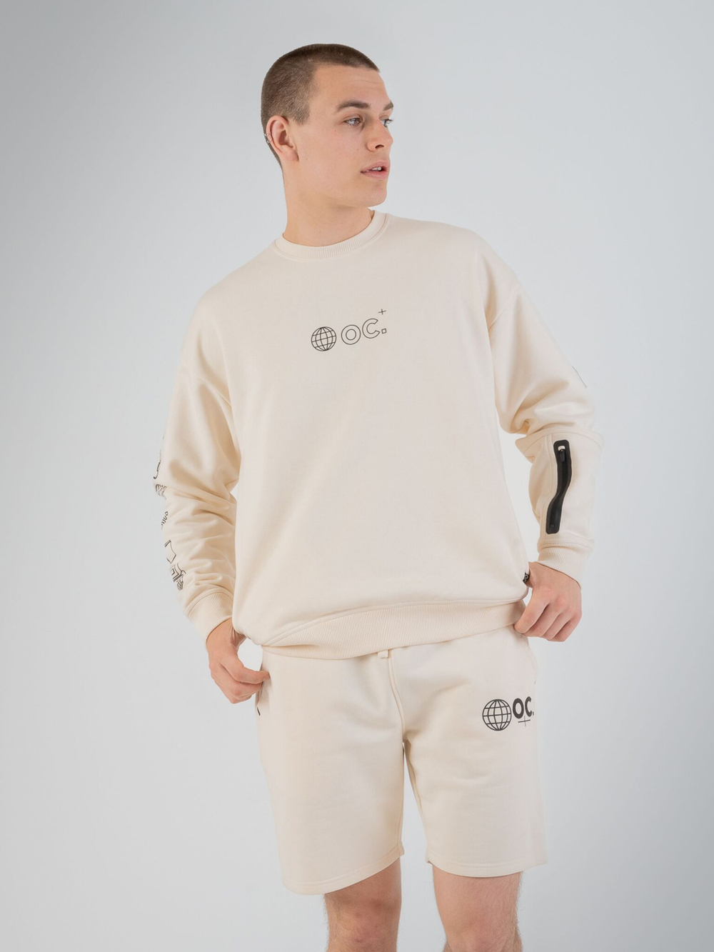 Шорты мужские ORIGINAL CREATOR GLOBE SHORTS, Молочный