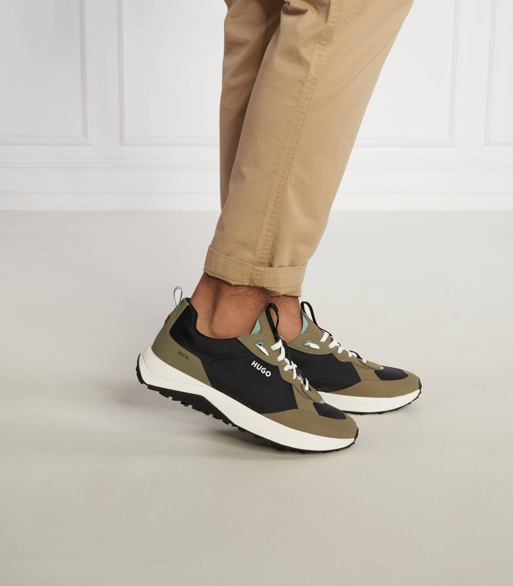 Кроссовки Kane_Runn_nymf HUGO - хаки(50498687)