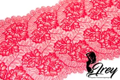 03-07 Кружево эластичные реснички 23 см, красный 100