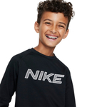 Баскетбольная детская футболка Nike Pro Warm T-shirt Black