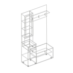 Прихожая Компакт "ЛОРЭН" (Правая/Левая)