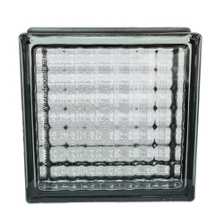 Купить Стеклоблок бесцветный большая сетка черный бриллиант Vitrablok 19х19х8