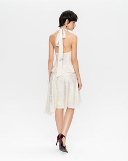 Асимметричная юбка миди из вискозы