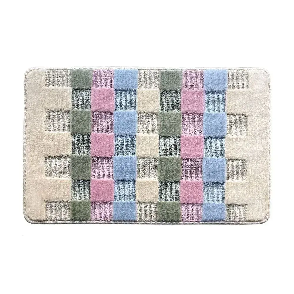 Коврик для ванной L'CADESI Marathon, 50, Блок, розовый, Турция