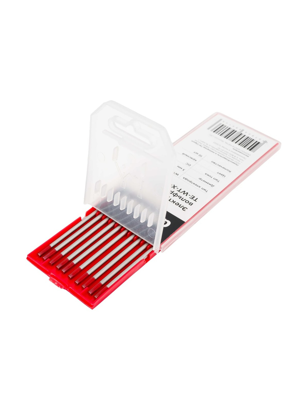 Электроды вольфрамовые (WT-20-175; 3 мм; красный; DC; 10 шт) Gigant TE-WT-X-3,0